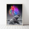 Walking Elephant - Full Round Diamond Painting