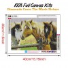 Horses- Full Round Diamond Painting