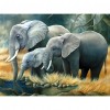 Drinking Elephant - Full Square Diamond Painting(40x50cm)