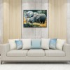 Drinking Elephant - Full Square Diamond Painting(40x50cm)