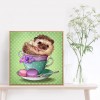 Cup and Animal - Full Round Diamond Painting