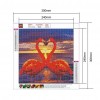 Love Flamingos - Full Round Diamond Painting(30*30cm)