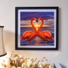 Love Flamingos - Full Round Diamond Painting(30*30cm)