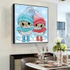 Cartoon Owl- Full Round Diamond Painting