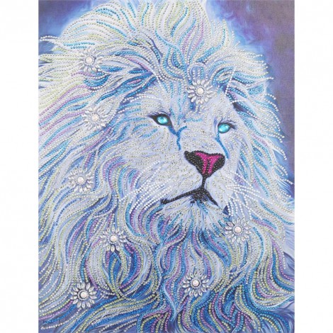 Lion - Crystal Rhinestone Diamond Painting(40*50cm)