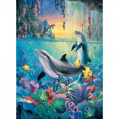 Dolphin - Full Round Diamond Painting