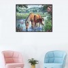 Drinking Horse - Full Round Diamond Painting