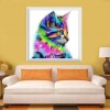 Colorful Cat - Partial Round Diamond Painting