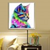 Colorful Cat - Partial Round Diamond Painting