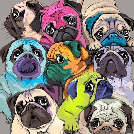 Bulldog - Full Round Diamond Painting