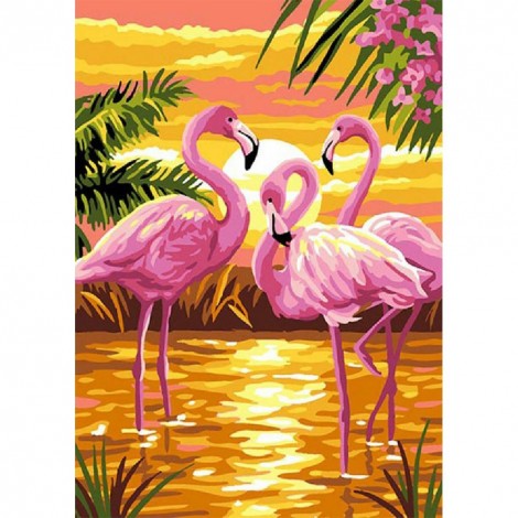 Flamingo - Full Round Diamond Painting