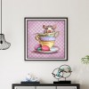 Cup and Animal - Full Round Diamond Painting