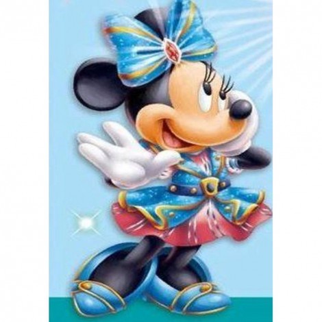 Happy Cartoon Mouse- Full Round Diamond Painting