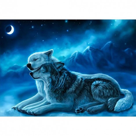 Wolf - Full Square Diamond Painting(40x50cm)