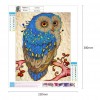 Owl -  Partial Crystal Rhinestone Diamond Painting