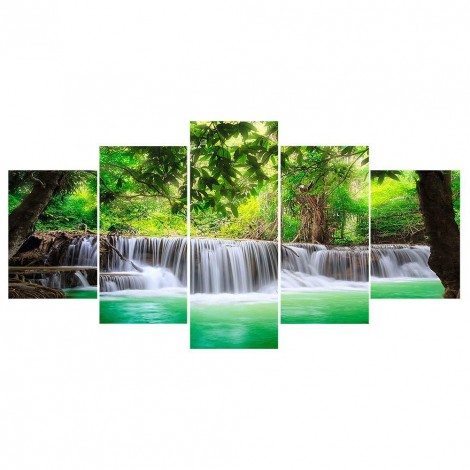 Waterfall - Full Round Diamond Painting(103x45cm)