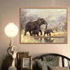 Elephants Family - Full Round Diamond Painting