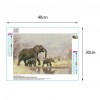 Elephants Family - Full Round Diamond Painting