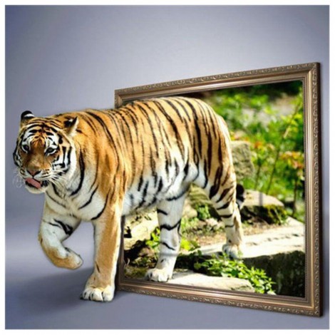 Tiger -Full Round Diamond Painting