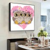 Cartoon Owl- Full Round Diamond Painting