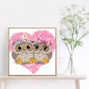 Cartoon Owl- Full Round Diamond Painting