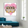 Cartoon Owl- Full Round Diamond Painting