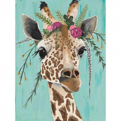 Giraffe - Full Round Diamond Painting
