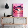 Dolphin in Red Sea - Full Round Diamond Painting