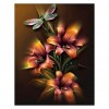 Blooming Gold Flowers - Full Round Diamond Painting