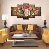 5pcs/set Flower - Full Round Diamond Painting(95*45cm)