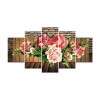 5pcs/set Flower - Full Round Diamond Painting(95*45cm)