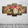 5pcs/set Flower - Full Round Diamond Painting(95*45cm)