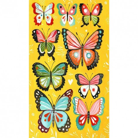 Butterfly - Full Round Diamond Painting(30*48cm)