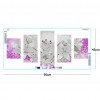 5pcs/set Flower - Full Round Diamond Painting(95*45cm)