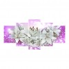5pcs/set Flower - Full Round Diamond Painting(95*45cm)