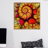 Abstract Flowers - Full Round Diamond Painting