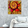 Abstract Flowers - Full Round Diamond Painting