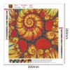 Abstract Flowers - Full Round Diamond Painting