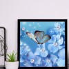 Butterfly Flowers - Full Round Diamond Painting
