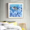 Butterfly Flowers - Full Round Diamond Painting