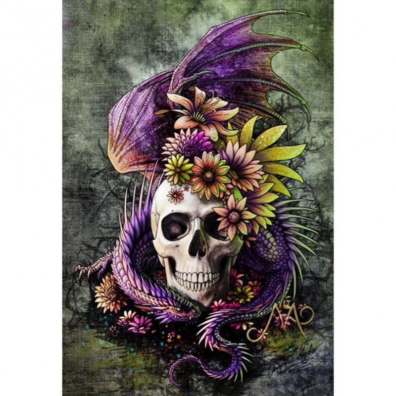 Flower Skull Head - ...