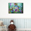 Butterfly Flowers - Full Round Diamond Painting