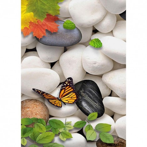 Stone Butterfly - Full Round - Diamond Painting