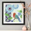 Flower Bird - Crystal Rhinestone Diamond Painting(30*30cm)