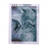 Grey Cat Butterfly - Partial Round Diamond Painting