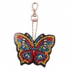 4pcs DIY Butterfly Full Drill Special Shaped Diamond Painting Keychain Gift