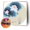 Lotus Flower - Full Round Diamond Painting(40x40cm)