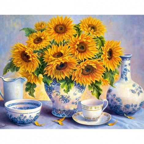 Sunflower - Full Round Diamond Painting