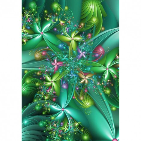 Blooming Flower - Full Round Diamond Painting