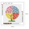 4 Colors Flower Tree - Full Round Diamond Painting